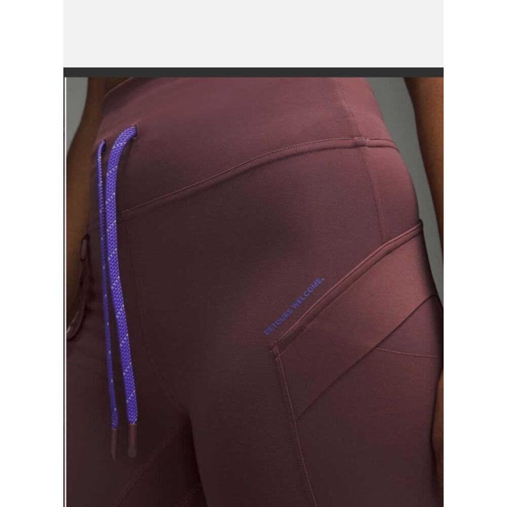 Lululemon Super High Rise Dark Oxide Hiking Shorts - Picture 7 of 7